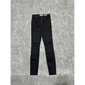 Bullhead Super High Rise Skinniest Women's Skinny Jeans Size 24 Black Dark Denim